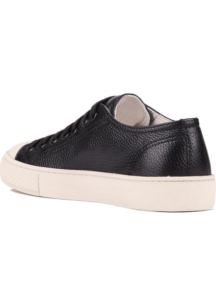- Siyah Hakiki Deri Bağcıklı Erkek Sneaker 666-25 indirimleri