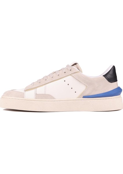 - Bej Süet, Beyaz Deri Bağcıklı Erkek Sneaker 666-23
