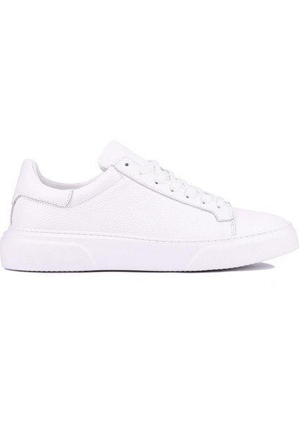 - Beyaz Hakiki Deri Bağcıklı Erkek Sneaker 800-2501 indirimleri