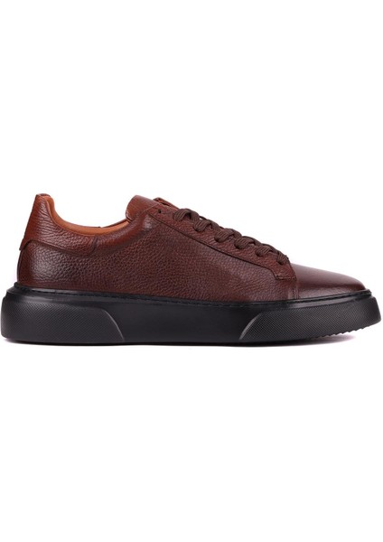 - Kahverengi Hakiki Deri Bağcıklı Erkek Sneaker 800-2501 indirimleri