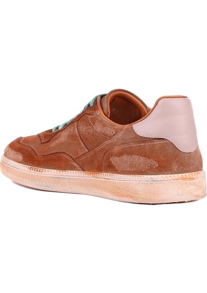 - Taba Süet Bağcıklı Erkek Sneaker 666-39