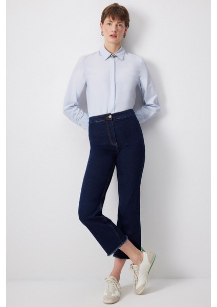 Paçası Püsküllü Denim Pantolon fiyatları