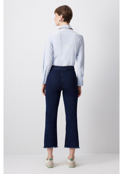 Paçası Püsküllü Denim Pantolon modelleri