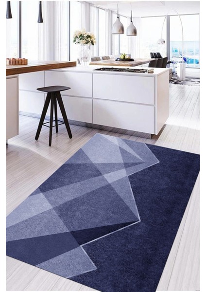 Dijital Baskılı Sade Dekoratif Yıkanabilir Kaymaz Yolluk Salon Mutfak Halısı, Mutfak-97-Mor, indirimleri