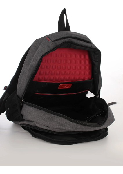 Dada-01 USB Aparatlı Ortopedik Kısa Seyahat Amaçlı Çok Gözlü 15,6'' Notebook ve Tablet Sırt Çantası