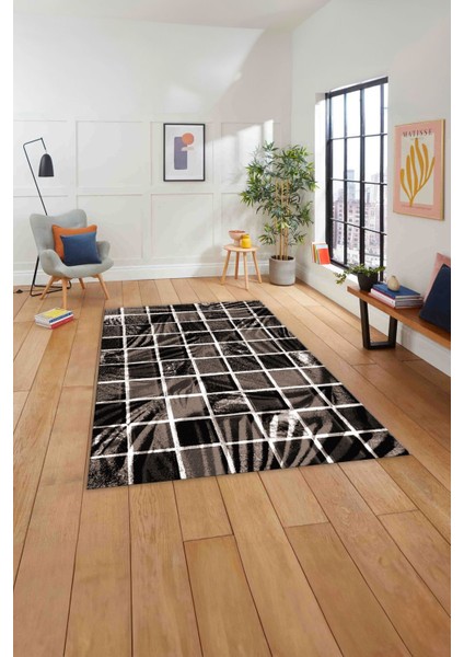 Baskılı Patchwork Leopar Desenli Yıkanabilir Kaymaz Yolluk Mutfak Salon Halısı, Patchwork-24-Vizon,