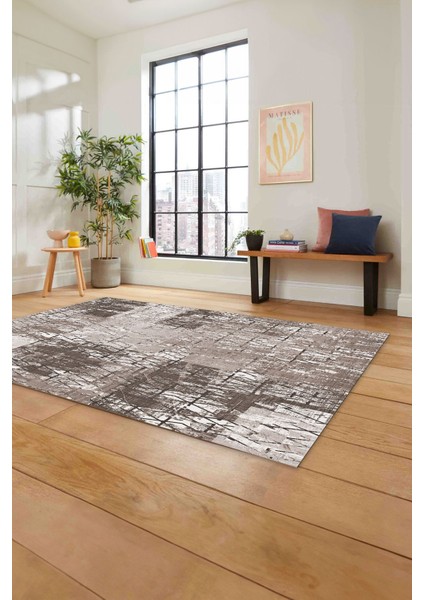 Baskılı Patchwork Sade Modern Yıkanabilir Kaymaz Yolluk Mutfak Salon Halısı, Patchwork-30-Vizon, fiyatları