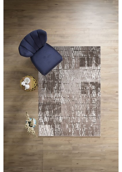 Baskılı Patchwork Sade Modern Yıkanabilir Kaymaz Yolluk Mutfak Salon Halısı, Patchwork-30-Vizon, modelleri