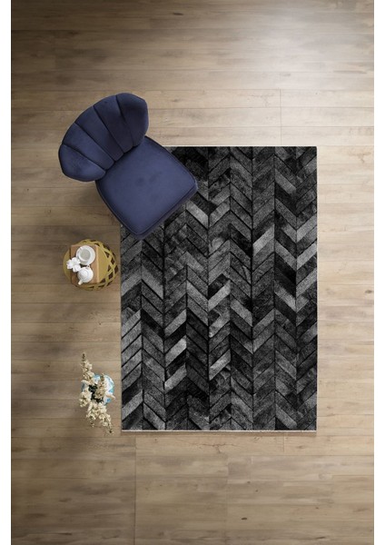 Baskılı Patchwork Çizgili Yıkanabilir Kaymaz Yolluk Mutfak Salon Halısı, Patchwork-29-Gri, modelleri