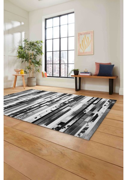 Baskılı Patchwork Post Motifli Yıkanabilir Kaymaz Yolluk Mutfak Salon Halısı, Patchwork-37-Gri, fiyatları