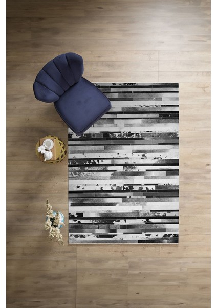 Baskılı Patchwork Post Motifli Yıkanabilir Kaymaz Yolluk Mutfak Salon Halısı, Patchwork-37-Gri, modelleri