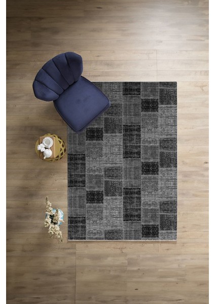 Baskılı Patchwork Sade Modern Yıkanabilir Kaymaz Yolluk Mutfak Salon Halısı, Patchwork-21-Gri, modelleri