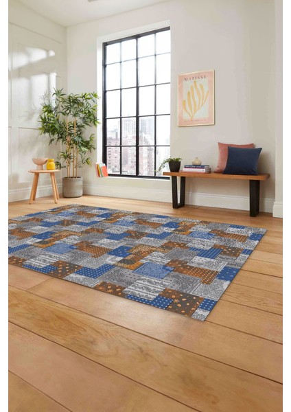 Baskılı Patchwork Klasik Model Yıkanabilir Kaymaz Yolluk Mutfak Salon Halısı, Patchwork-31-Renkli, fiyatları