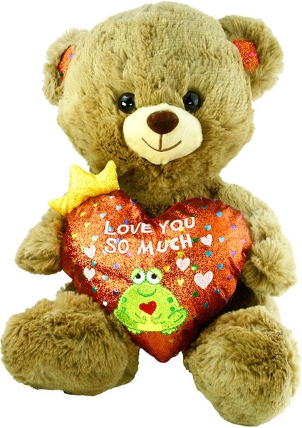 Peluş Jh2323 Kalpli Ayı Love You So Much 30 Cm Sevgililer Günü Hediyesi