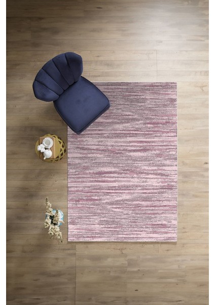 Dijital Baskılı Sade Düz Model Yıkanabilir Kaymaz Yolluk Mutfak Salon Halısı, Sade-60-Pembe,