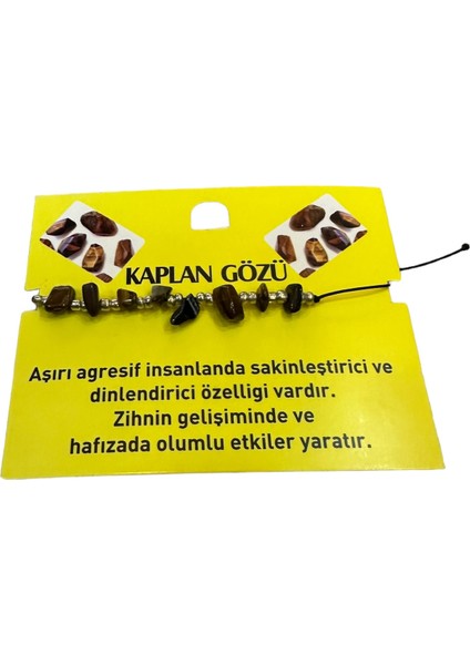 seymenbıçakçılık Kaplan Gözü Doğal Taş Bileklik