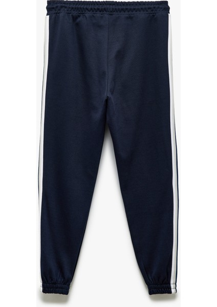 Şerit Detaylı Pamuk Karışımlı Beli Bağcıklı Eşofman Altı fırsatları