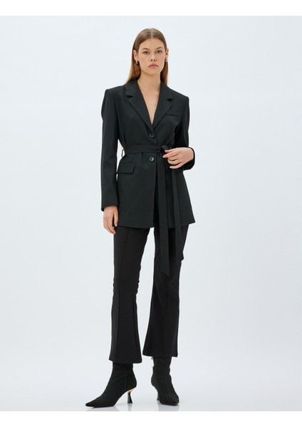 Ispanyol Paça Tayt Pantolon Nervür Detaylı Skinny