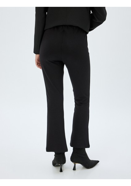 Ispanyol Paça Tayt Pantolon Nervür Detaylı Skinny fırsatları