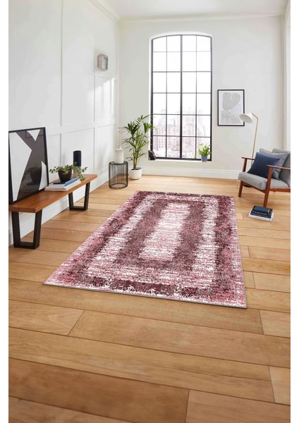 Dijital Sade Dikdörtgen Desenli Yıkanabilir Kaymaz Yolluk Mutfak Salon Halısı, Sade-63-Bordo, fiyatları