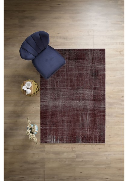 Dijital Baskılı Sade Düz Renk Model Yıkanabilir Kaymaz Yolluk Mutfak Salon Halısı, Sade-99-Bordo,