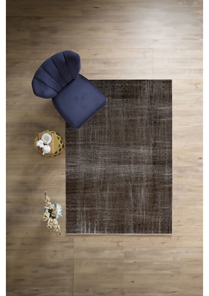 Dijital Baskılı Sade Düz Renk Model Yıkanabilir Kaymaz Yolluk Mutfak Salon Halısı, Sade-99-Kahve,