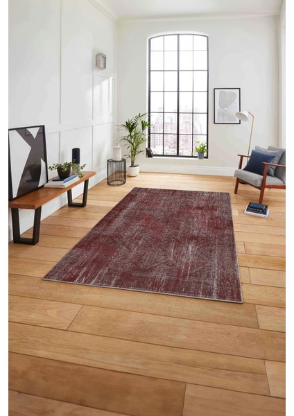 Dijital Sade Düz Renk Motifli Yıkanabilir Kaymaz Yolluk Mutfak Salon Halısı, Sade-100-Bordo, fiyatları