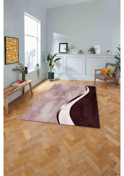 Dijital Baskılı Sade Iki Renk Model Yıkanabilir Kaymaz Yolluk Mutfak Salon Halısı, Sade-78-Bordo, fırsatları