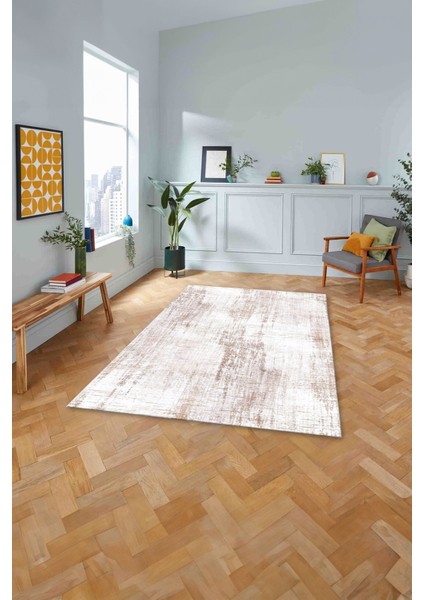 Dijital Baskılı Sade Desen Yıkanabilir Kaymaz Yolluk Mutfak Salon Halısı, Sade-71-Bej, fırsatları