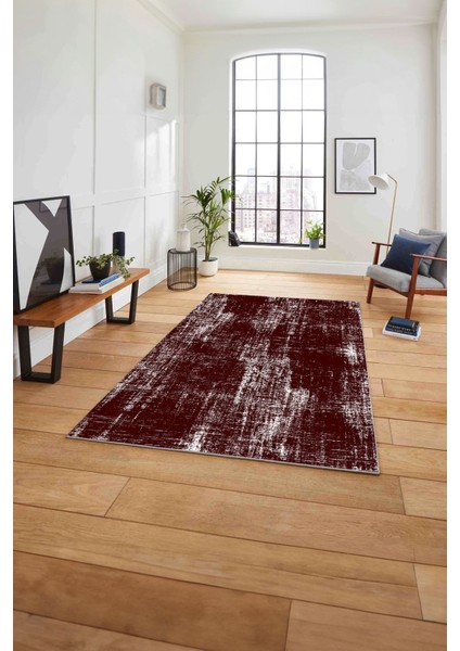Dijital Baskılı Sade Desen Yıkanabilir Kaymaz Yolluk Mutfak Salon Halısı, Sade-71-Bordo, fiyatları