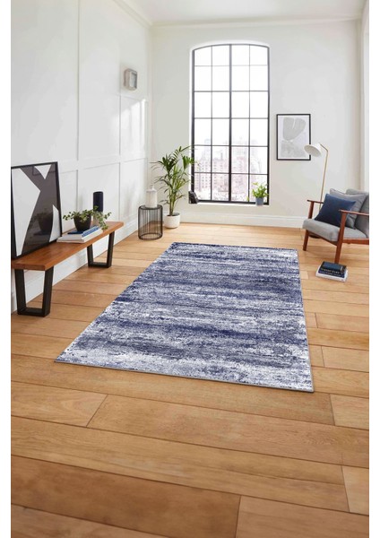 Dijital Sade Modern Geçişli Desen Yıkanabilir Kaymaz Yolluk Mutfak Salon Halısı, Sade-102-Lacivert, fiyatları