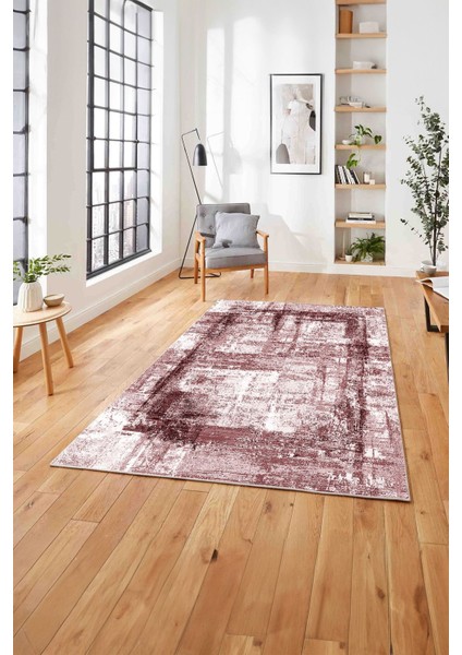 Dijital Baskılı Sade Modern Yıkanabilir Kaymaz Yolluk Mutfak Salon Halısı, Sade-81-Bordo, indirimleri