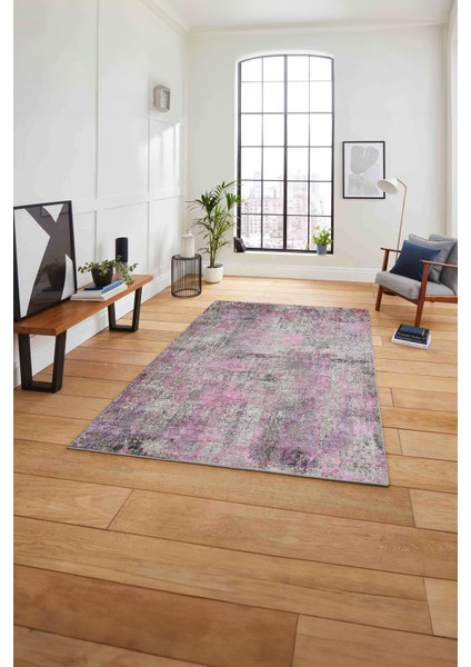 Dijital Baskılı Sade Geçişli Desen Yıkanabilir Kaymaz Yolluk Mutfak Salon Halısı, Sade-101-Pembe, fiyatları