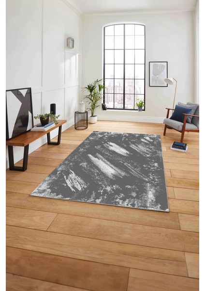 Dijital Baskılı Sade Modern Desenli Yıkanabilir Kaymaz Yolluk Mutfak Salon Halısı, Sade-104-Gri, fiyatları
