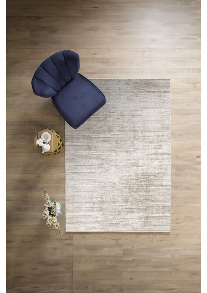 Dijital Baskılı Sade Düz Dekoratif Yıkanabilir Kaymaz Yolluk Mutfak Salon Halısı, Sade-83-Bej,