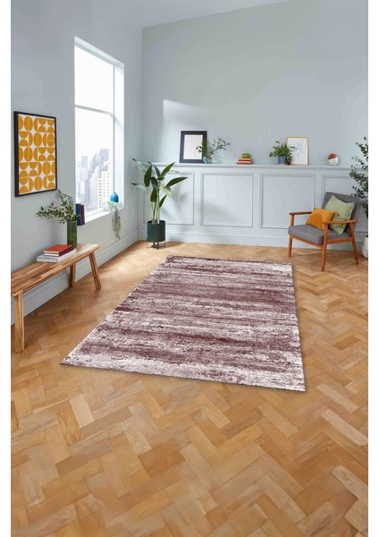 Dijital Sade Modern Geçişli Desen Yıkanabilir Kaymaz Yolluk Mutfak Salon Halısı, Sade-102-Bordo, fırsatları