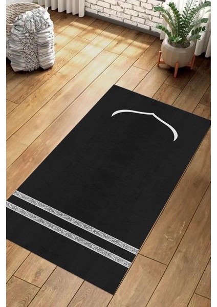 Dijital Baskılı Kaymaz Taban Yıkanabilir Hediyelik Çeyizlik Namazlık Seccade, Seccade-64-Gri, fiyatları