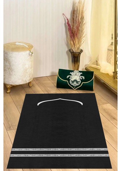 Dijital Baskılı Kaymaz Taban Yıkanabilir Hediyelik Çeyizlik Namazlık Seccade, Seccade-64-Gri, modelleri