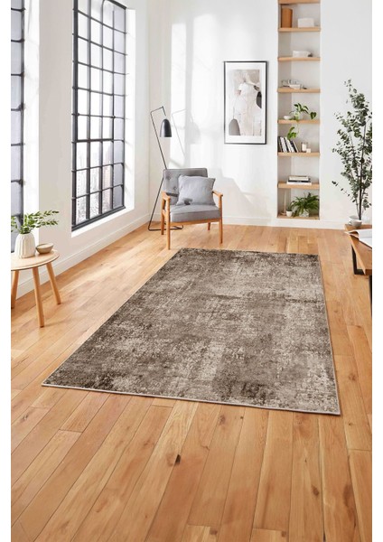 Dijital Baskılı Sade Geçişli Desen Yıkanabilir Kaymaz Yolluk Mutfak Salon Halısı, Sade-101-Kahve, indirimleri