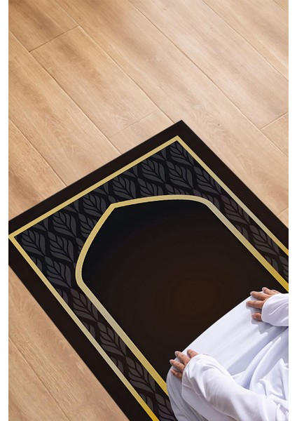 Dijital Baskılı Kaymaz Taban Yıkanabilir Hediyelik Çeyizlik Namazlık Seccade, Seccade-79-Kahve, fiyatları