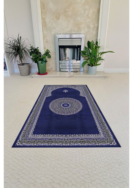 Dijital Baskılı Kaymaz Taban Yıkanabilir Hediyelik Çeyizlik Namazlık Seccade, Seccade-86-Mavi, fiyatları