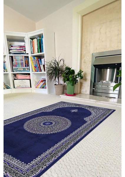 Dijital Baskılı Kaymaz Taban Yıkanabilir Hediyelik Çeyizlik Namazlık Seccade, Seccade-86-Mavi, fırsatları