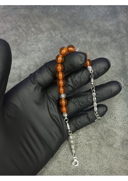 Mos Tesbih Zaza Sallamalık Üst Düzey Sıkma Kehribar Tesbih