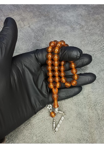 Mos Tesbih Küre Üst Düzey Bilekboy Sıkma Kehribar Tesbih