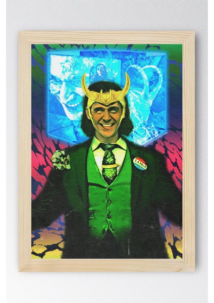Loki Çerçeveli Tablo - Marvel Dizi Posteri Tablo