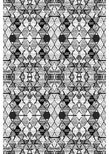 Dijital Kaymaz Yıkanabilir Iskandinav Dörtgen Desenli Üçlü Yatak Odası, Yo-Iskandinav-42-Gri, fiyatları