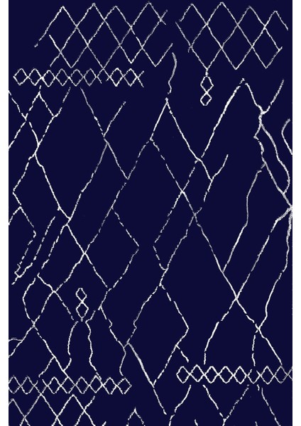 Baskılı Kaymaz Yıkanabilir Iskandinav Modern Sade Model Üçlü Yatak Odası, Yo-Iskandinav-46-Lacivert, fiyatları