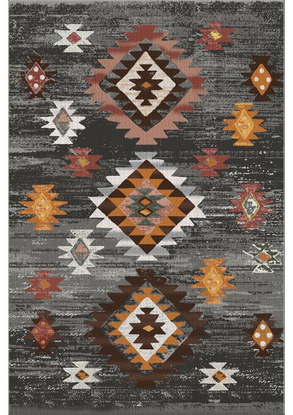 Baskılı Kaymaz Taban Yıkanabilir Etnik Geleneksel Model Üçlü Yatak Odası, Yo-Etnik-21-Gri, fiyatları