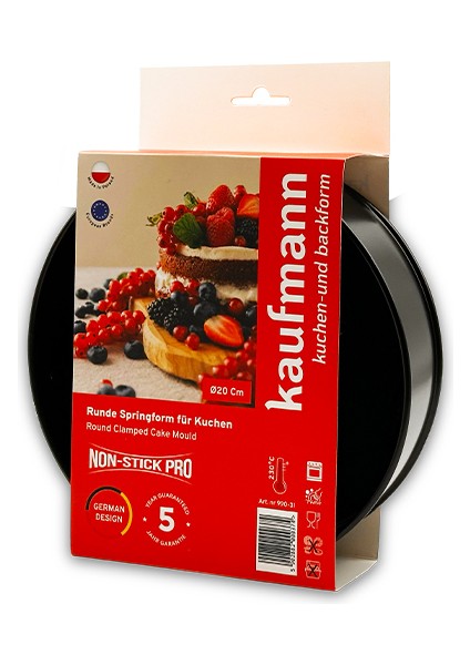Classic Kelepçeli Non-Stick Kek Kalıbı 20 cm