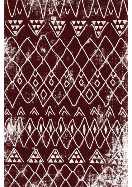 Dijital Kaymaz Yıkanabilir Modern Iskandinav Motifli Üçlü Yatak Odası, Yo-Modern-133-Bordo, fiyatları